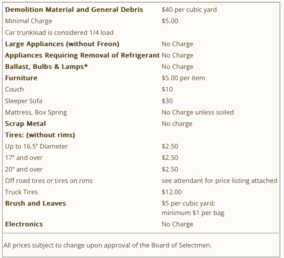 Town of Hebron Transfer Station | 550 Old Colchester Rd, Amston, CT 06231 | Phone: (860) 228-2871