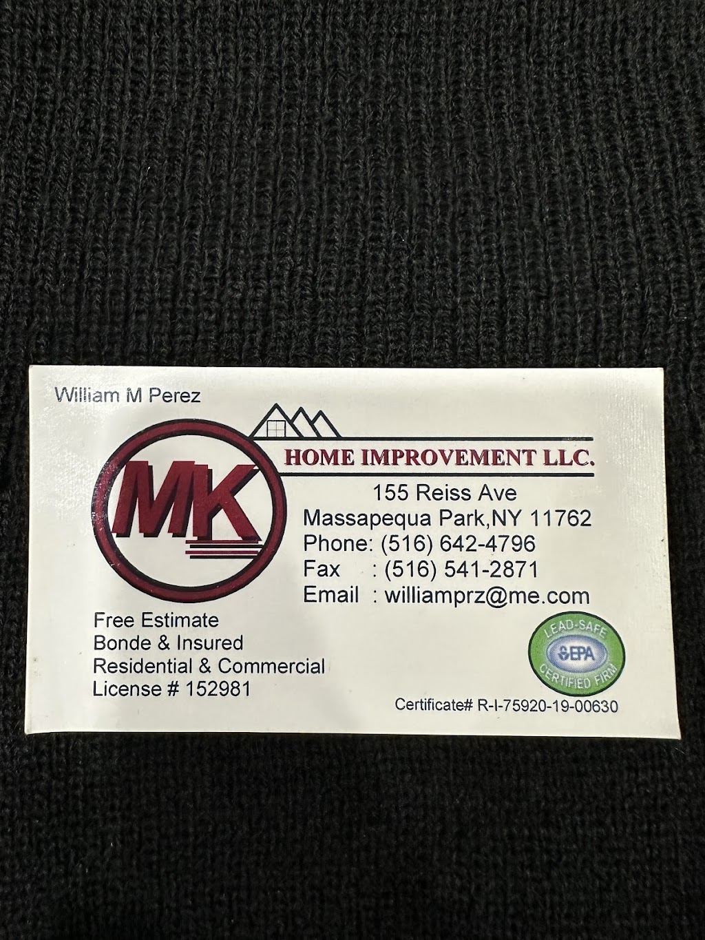 MK Home Improvement LLC | 155 Reiss Ave, Massapequa Park, NY 11762 | Phone: (516) 642-4796