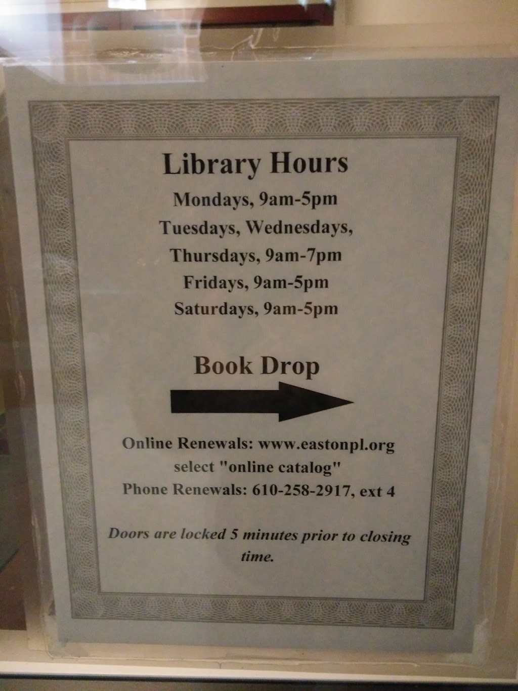 Easton Area Public Library | 1 Weller Pl, Easton, PA 18045 | Phone: (610) 258-7492