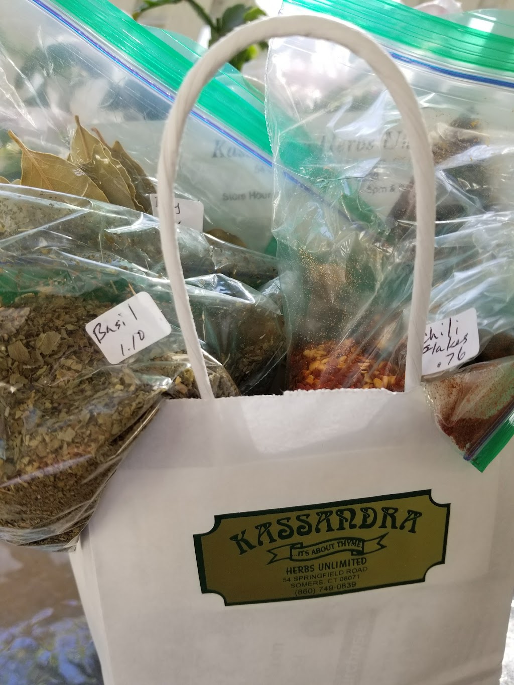 Kassandra Herbs Unlimited | 54 Springfield Rd, Somers, CT 06071 | Phone: (860) 749-0839