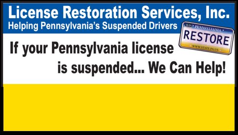 License Restoration Services Inc. | 200 Lawrence Rd #100, Broomall, PA 19008 | Phone: (610) 355-9600