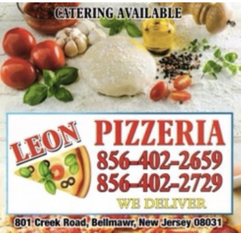 Leon Pizzeria | 801 Creek Rd, Bellmawr, NJ 08031 | Phone: (856) 402-2659