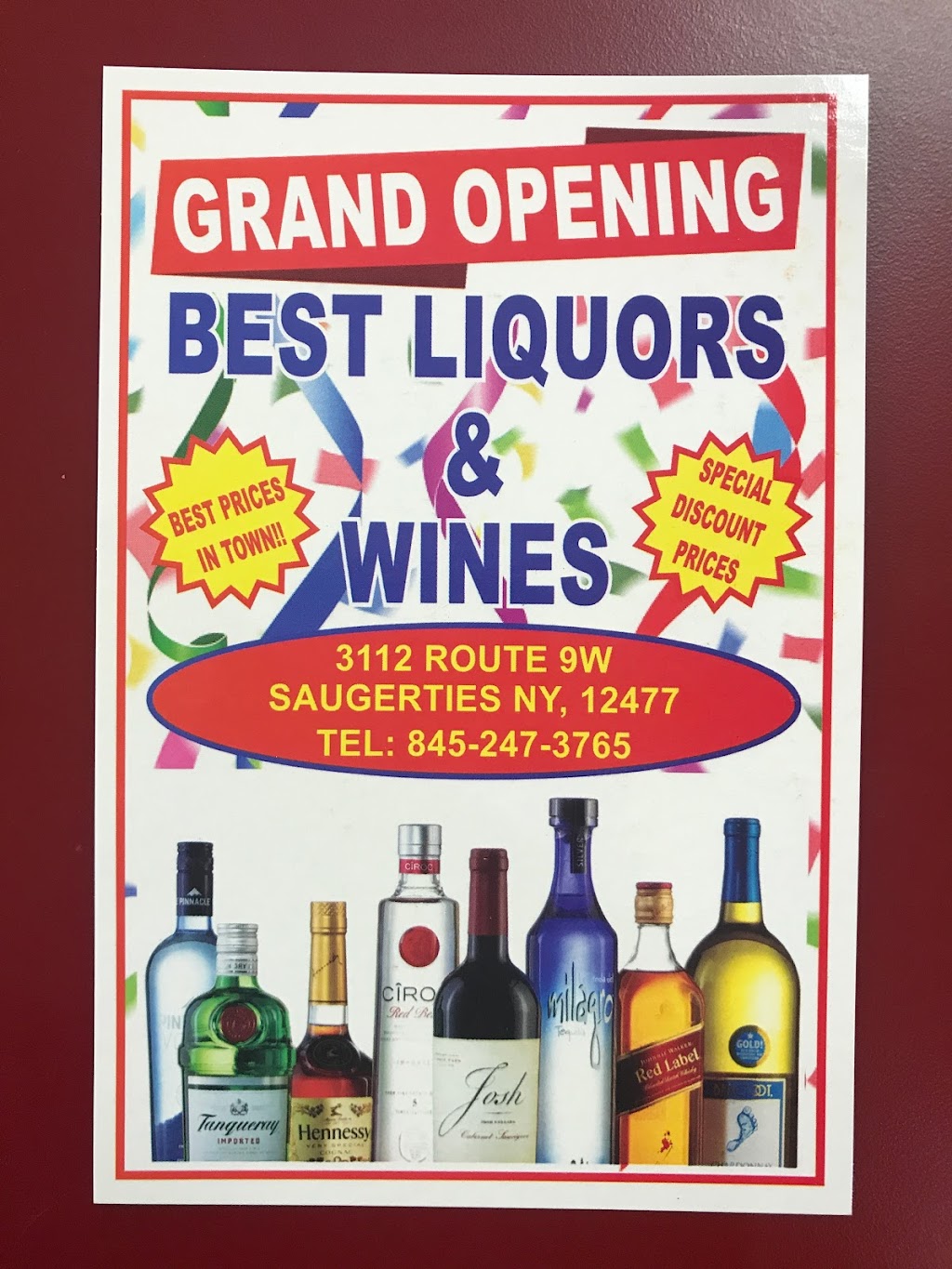 Best Liquors and Wines | 3112 Rte 9W, Saugerties, NY 12477 | Phone: (845) 247-3765