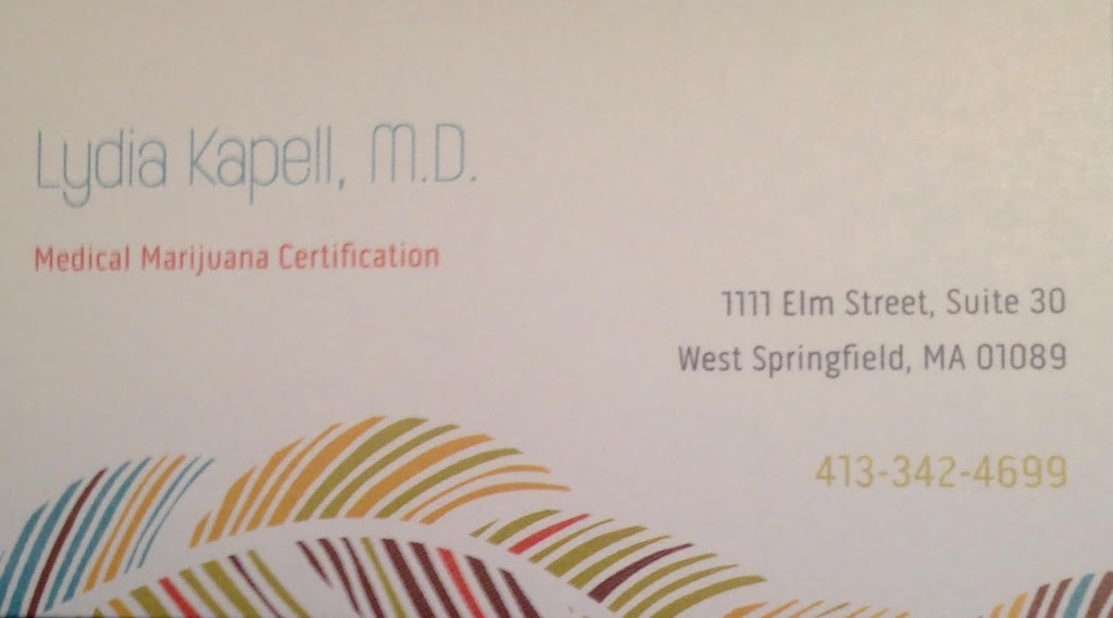 Office of Dr. Lydia Kapell MD - Medical Marijuana Certification | 1111 Elm St #30, West Springfield, MA 01089 | Phone: (917) 830-7204
