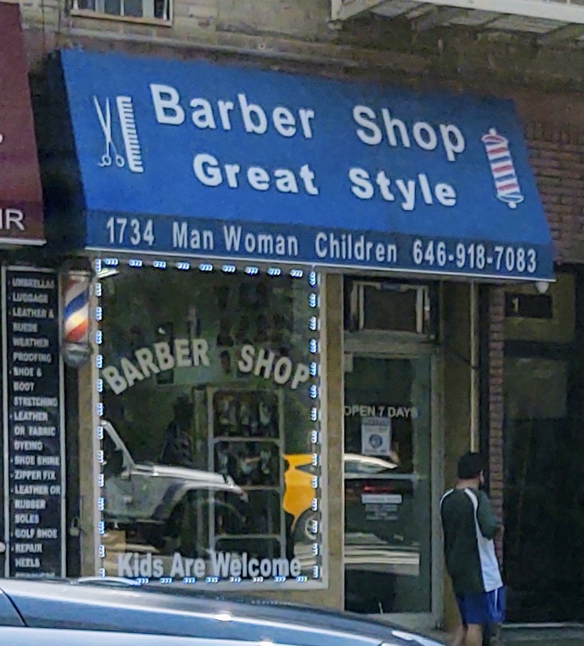 Great Style Barber Shop | 1734 2nd Ave, New York, NY 10128 | Phone: (646) 918-7083