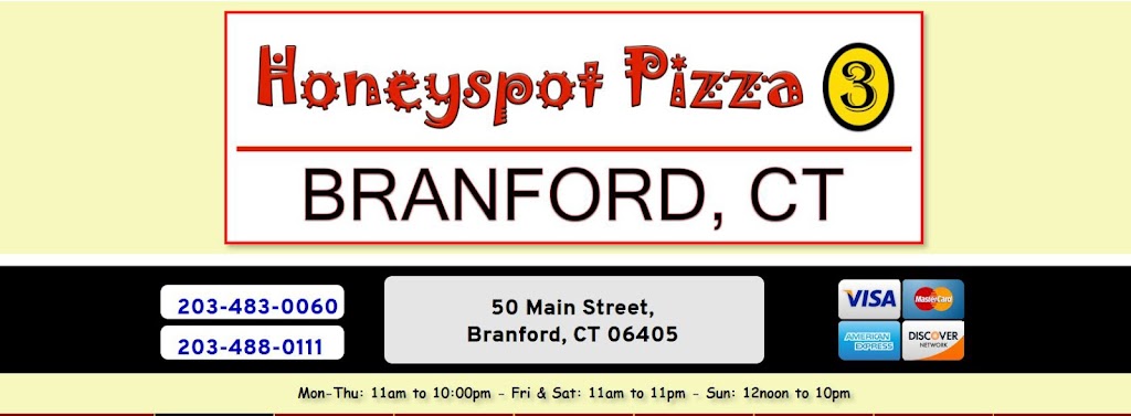 Honeyspot Pizza 3 | 50 Main St, Branford, CT 06405 | Phone: (203) 483-0060