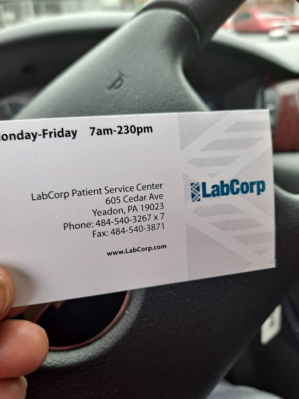 Labcorp | 605 Cedar Ave, Yeadon, PA 19050 | Phone: (484) 540-3267
