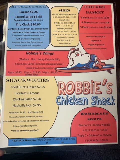 Robbies Chicken Shack | 857 Mill Creek Rd, Manahawkin, NJ 08050 | Phone: (609) 488-2013
