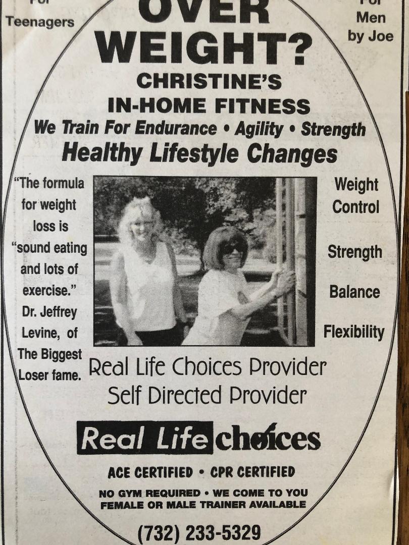 Christines In-Home Fitness | Ginesi Dr, Freehold, NJ 07728 | Phone: (732) 233-5329