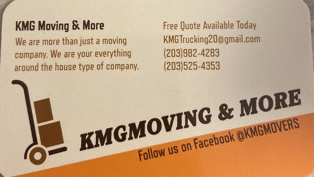 KMG Moving and More | 9 America St, Waterbury, CT 06708 | Phone: (203) 982-4283