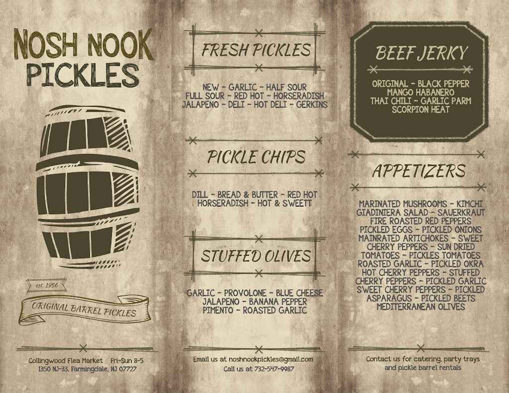 Nosh Nook Pickles | 1350 NJ-33, Wall Township, NJ 07727 | Phone: (732) 547-9987