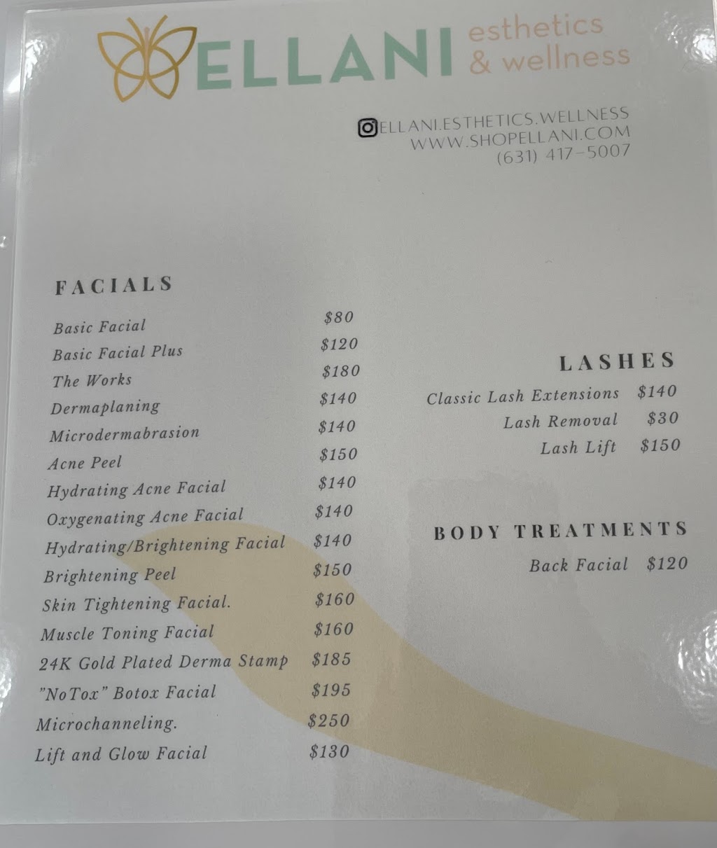 Ellani Esthetics & Wellness | 80 G Montauk Hwy Suite 2, Amity Harbor, NY 11701 | Phone: (631) 417-5007