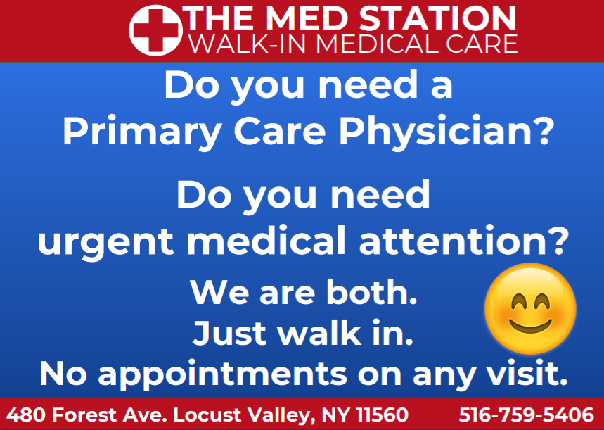 The Med Station Walk-in Medical Care | 480 Forest Ave, Locust Valley, NY 11560 | Phone: (516) 759-5406