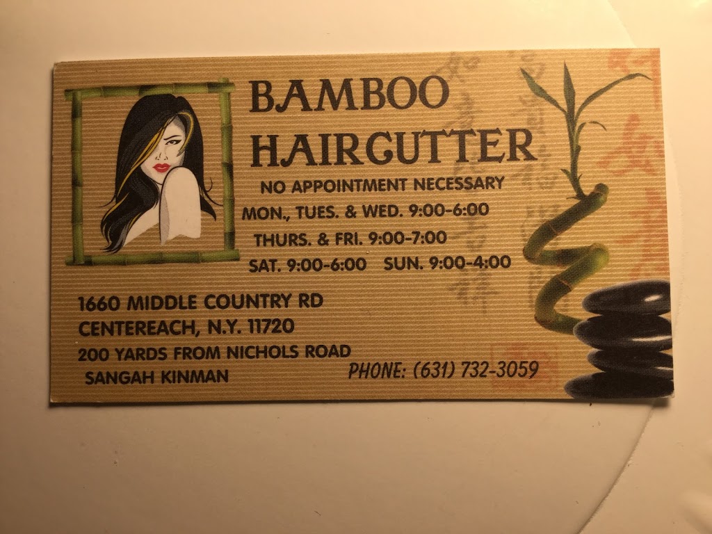 Bamboo Haircutters | 1660 Middle Country Rd, Centereach, NY 11720 | Phone: (631) 732-3059