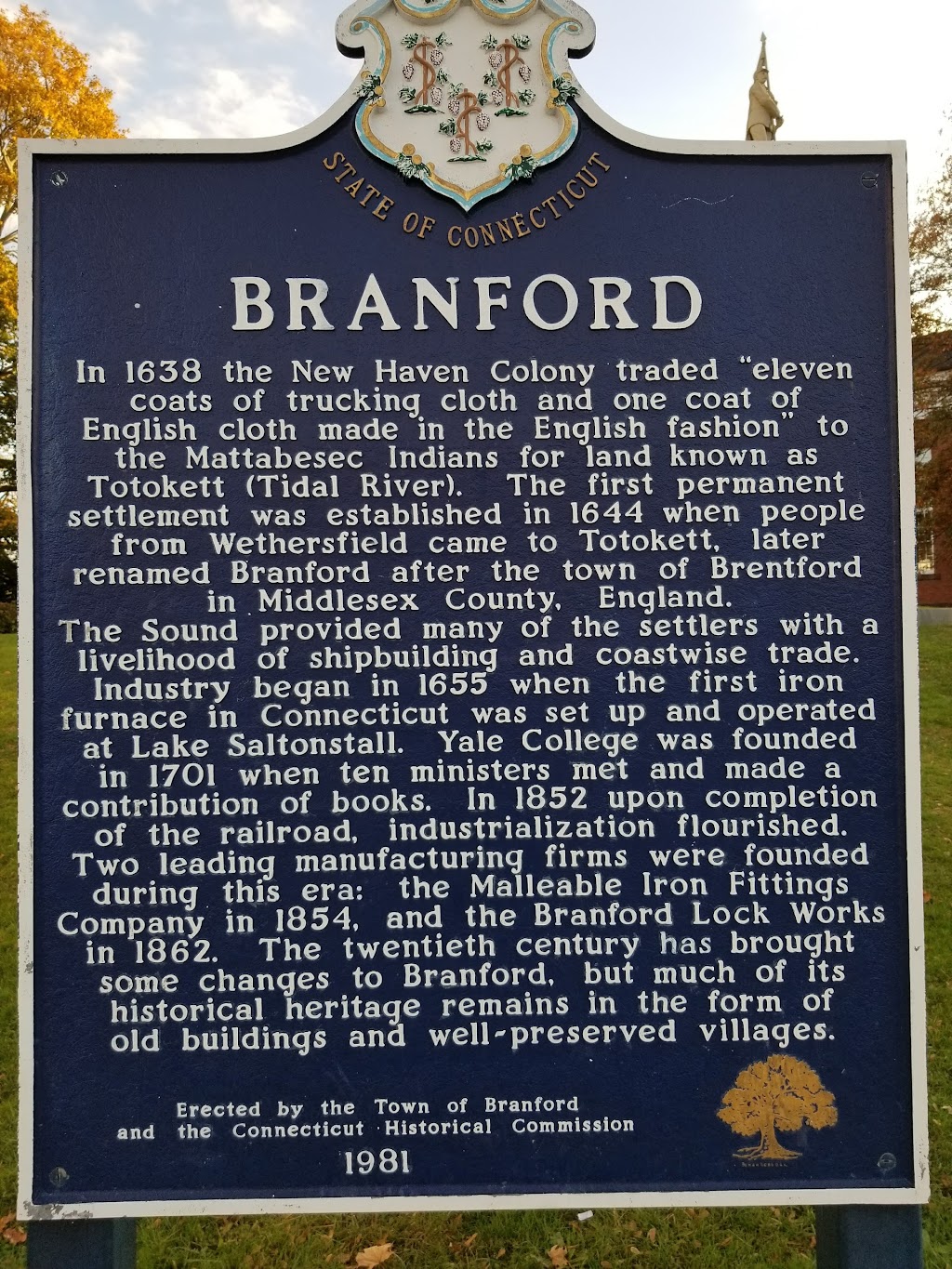 Town of Branford | 1019 Main St, Branford, CT 06405 | Phone: (203) 488-8394