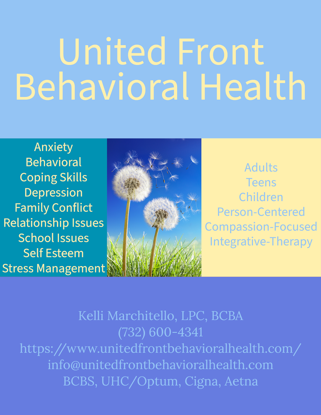 United Front Behavioral Health LLP | 200 Atlantic Ave Suite G, Manasquan, NJ 08736 | Phone: (732) 600-4341