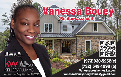 Vanessa Bouey - Keller Williams Elite, Realtors | 481 Memorial Pkwy, Metuchen, NJ 08840 | Phone: (973) 930-5252