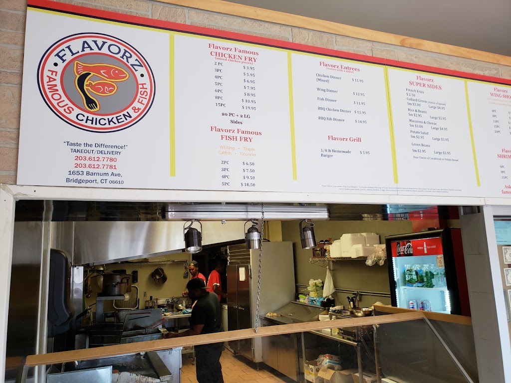 Flavorz Famous Chicken & Fish | 1653 Barnum Ave, Bridgeport, CT 06610 | Phone: (203) 612-7780