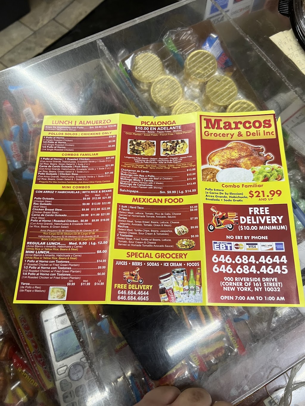 Marcos Grocery & Deli | 900 Riverside Dr, New York, NY 10032 | Phone: (646) 684-4645