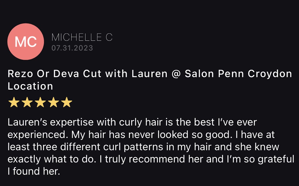 Salon Penn | 301 Penn St, Croydon, PA 19021 | Phone: (215) 770-4005