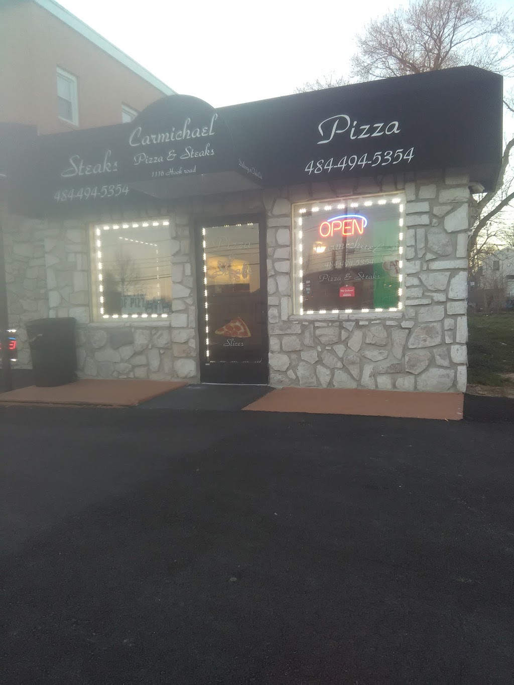 Carmichael Pizza & Steaks | 1116 Hook Rd, Sharon Hill, PA 19079 | Phone: (484) 494-5354