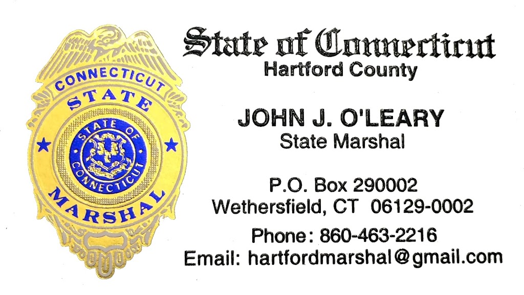 CT State Marshal John OLeary | 67 Beaver Rd, Wethersfield, CT 06129 | Phone: (860) 463-2216