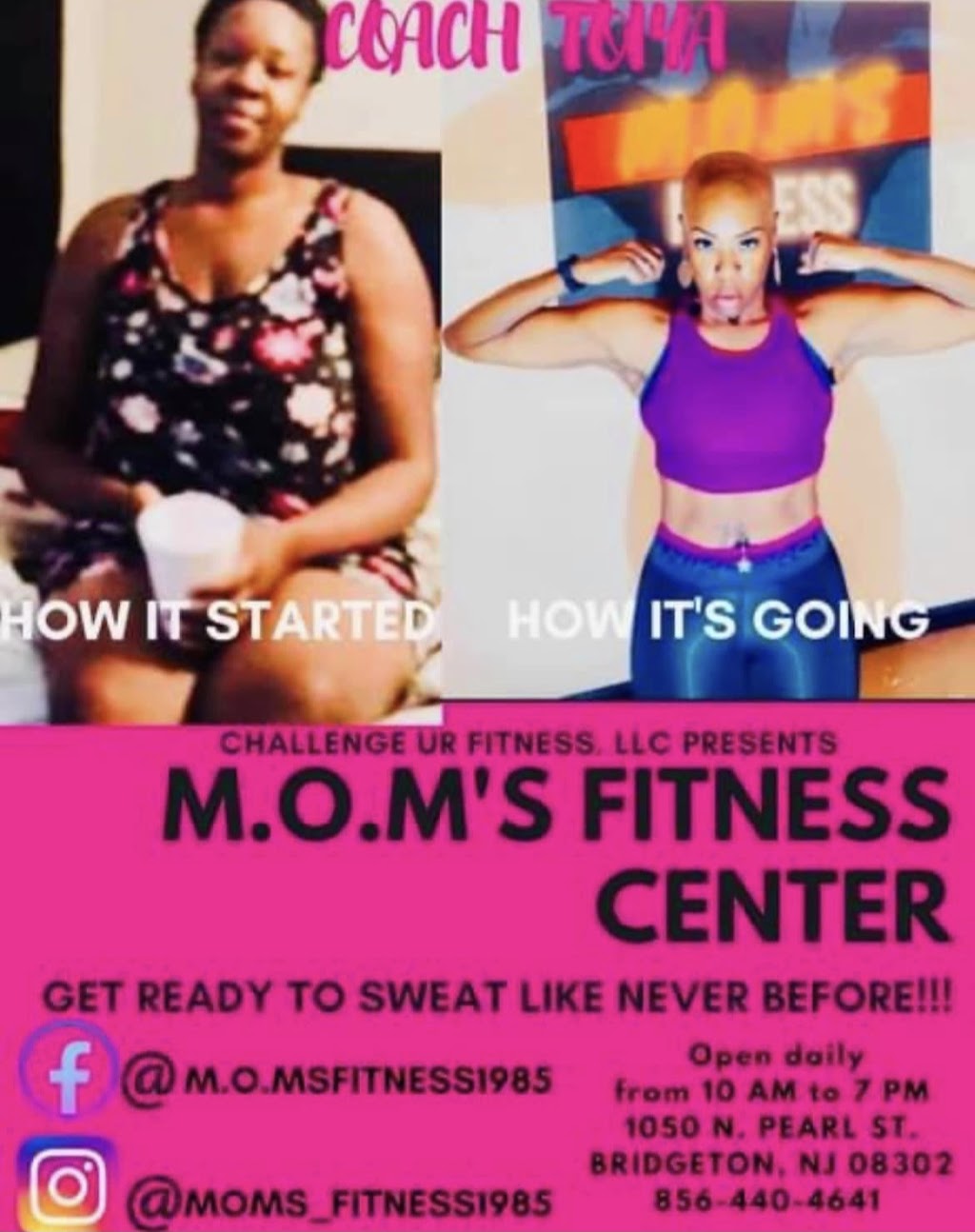 Mom’s Fitness | 1050 N Pearl St, Bridgeton, NJ 08302 | Phone: (856) 440-4641