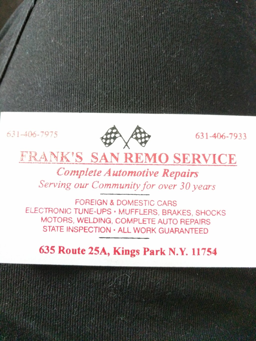 San Remo Services | 635 NY-25A, Kings Park, NY 11754 | Phone: (631) 406-7975