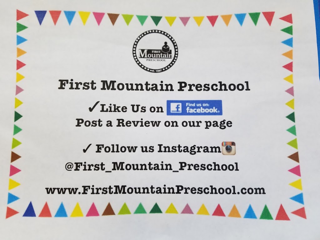 First Mountain Preschool | 270 Pleasant Valley Way, West Orange, NJ 07052 | Phone: (973) 243-6768