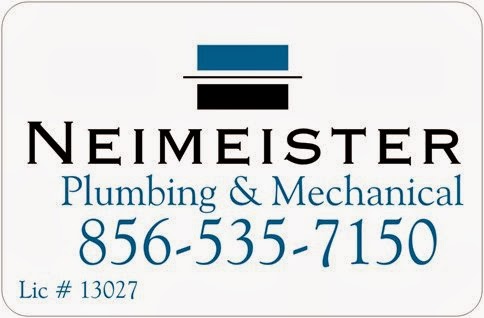 Neimeister Plumbing & Mechanical Contractors | 158 Altair Dr, Sewell, NJ 08080 | Phone: (856) 535-7150