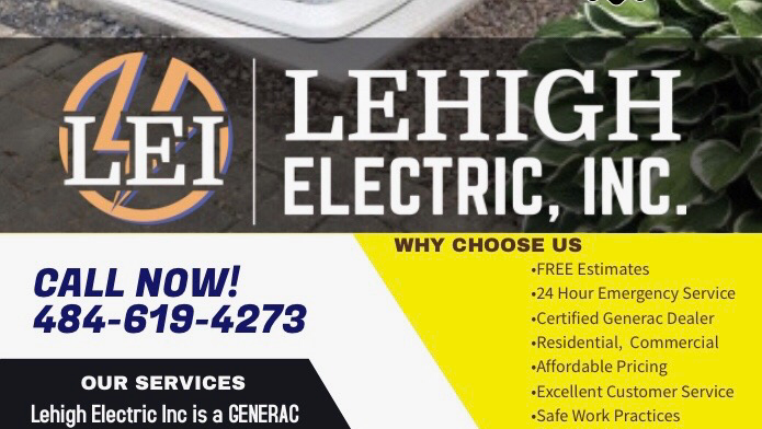 Lehigh Electric Inc | 811 Alpha Rd, Wind Gap, PA 18091 | Phone: (484) 619-4273