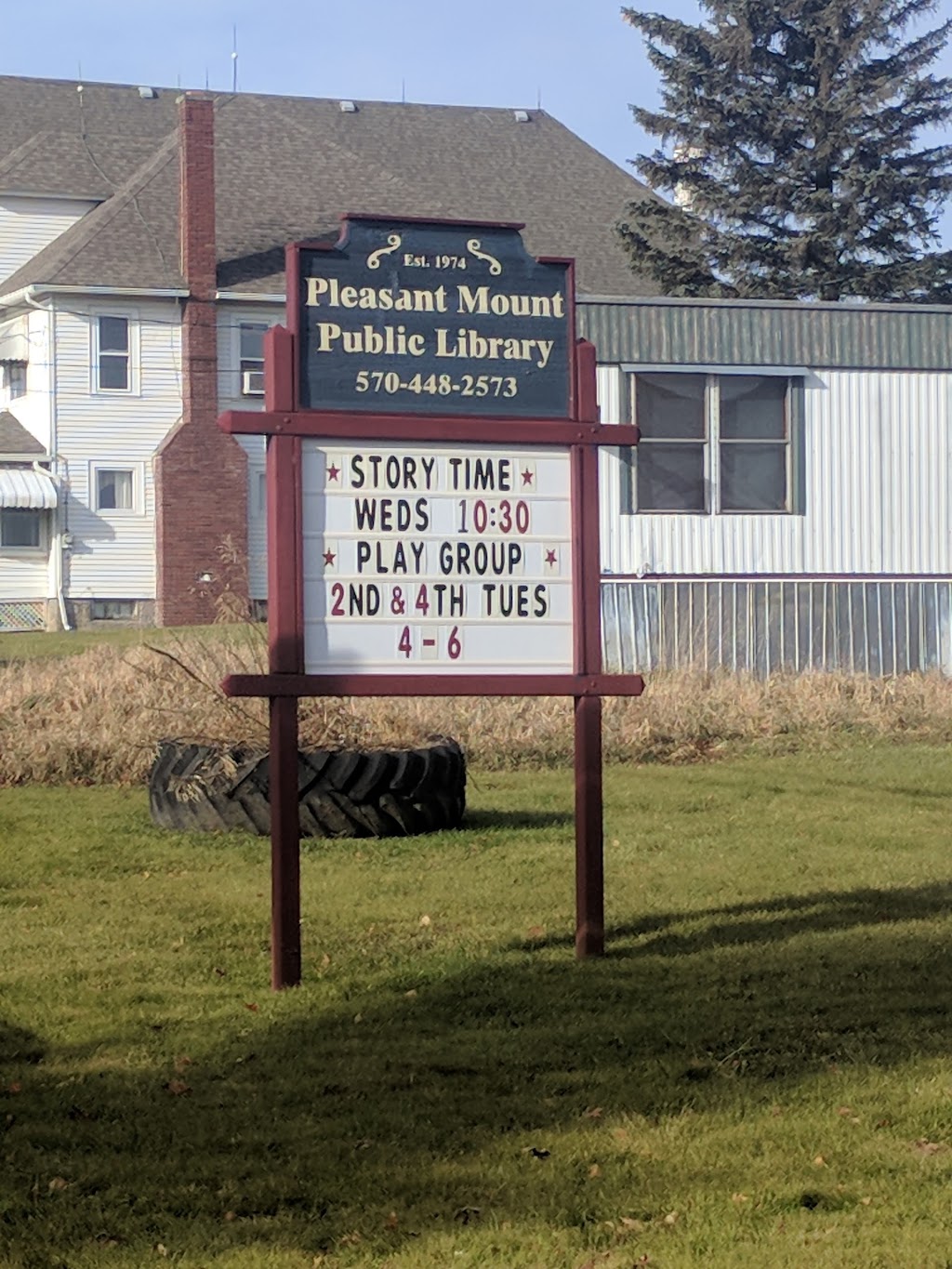 Pleasant Mount Public Library | 375 Great Bend Turnpike, Pleasant Mount, PA 18453 | Phone: (570) 448-2573