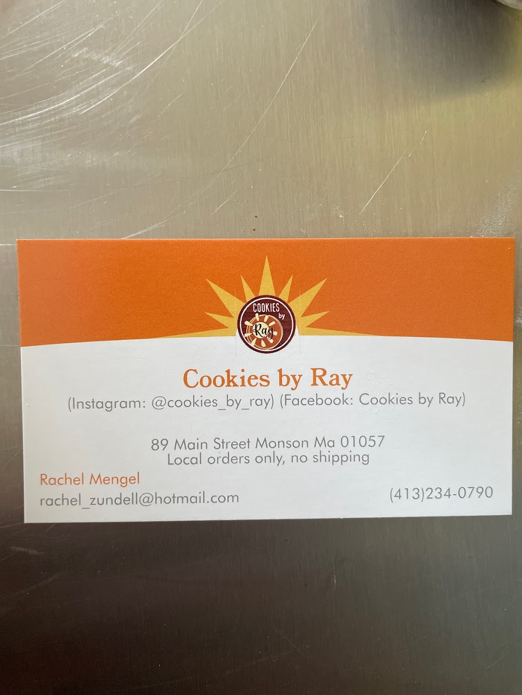 Cookies by Ray | 89 Main St, Monson, MA 01057 | Phone: (413) 234-0790