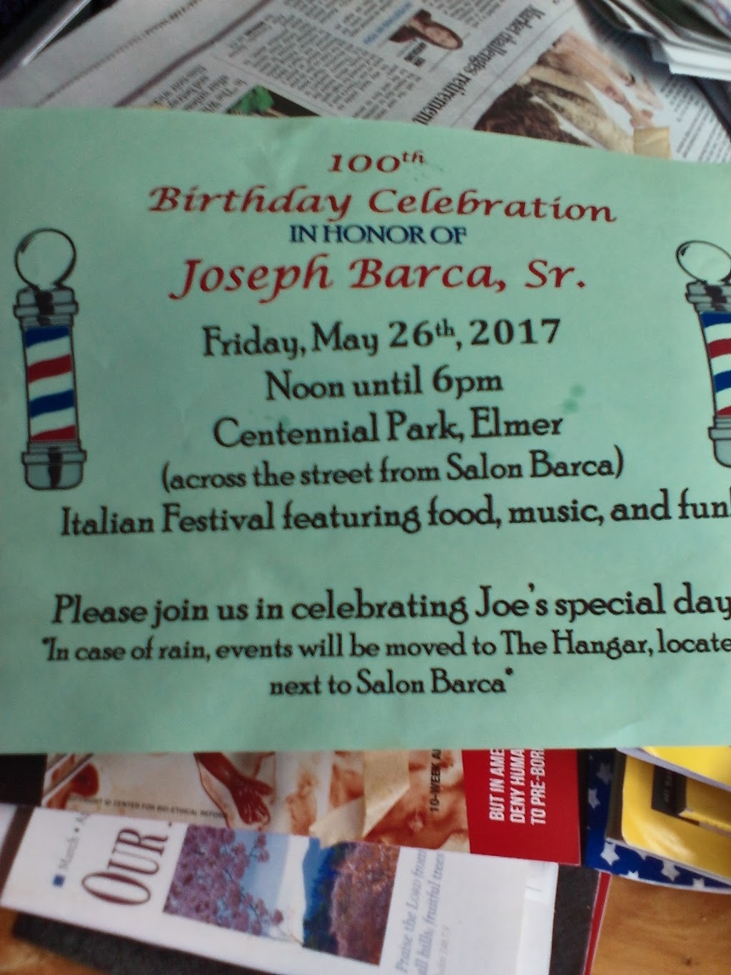 Barcas Barber Shop | 9 S Main St, Elmer, NJ 08318 | Phone: (856) 358-3556