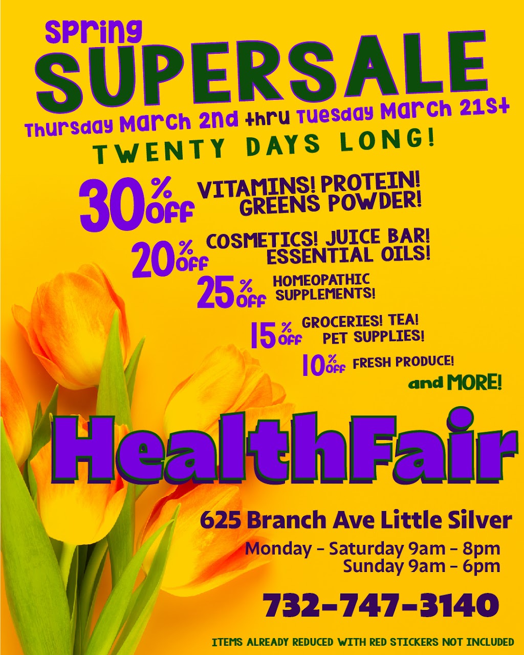 Healthfair Natural Food Market | 625 Branch Ave, Little Silver, NJ 07739 | Phone: (732) 747-3140
