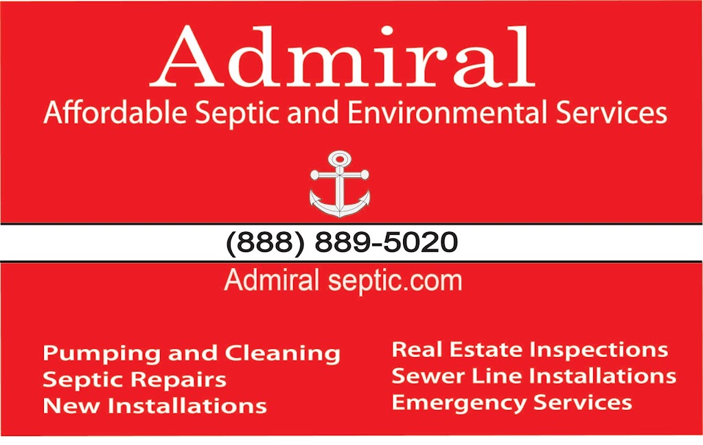 Admiral Septic Service, LLC | 163 Ruby Rd, Willington, CT 06279 | Phone: (888) 889-5020