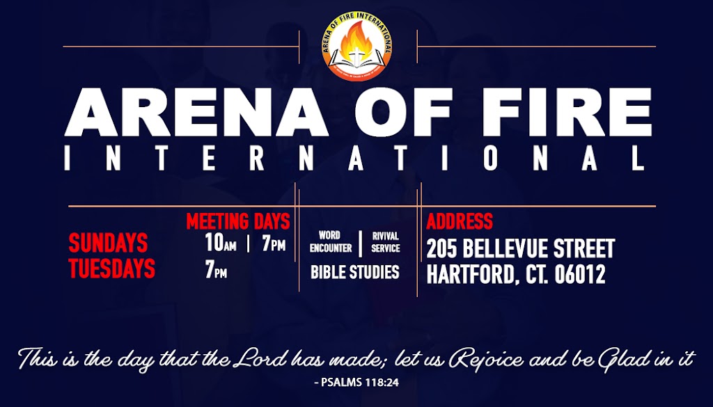 Arena of Fire International | 205 Bellevue St, Hartford, CT 06120 | Phone: (860) 718-5150