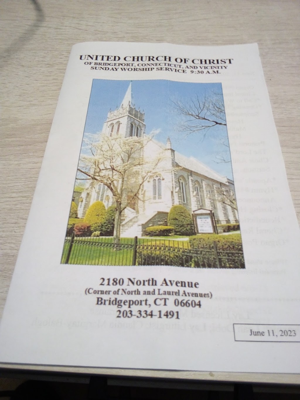 United Church of Christ | 2180 North Ave, Bridgeport, CT 06604 | Phone: (203) 334-1491