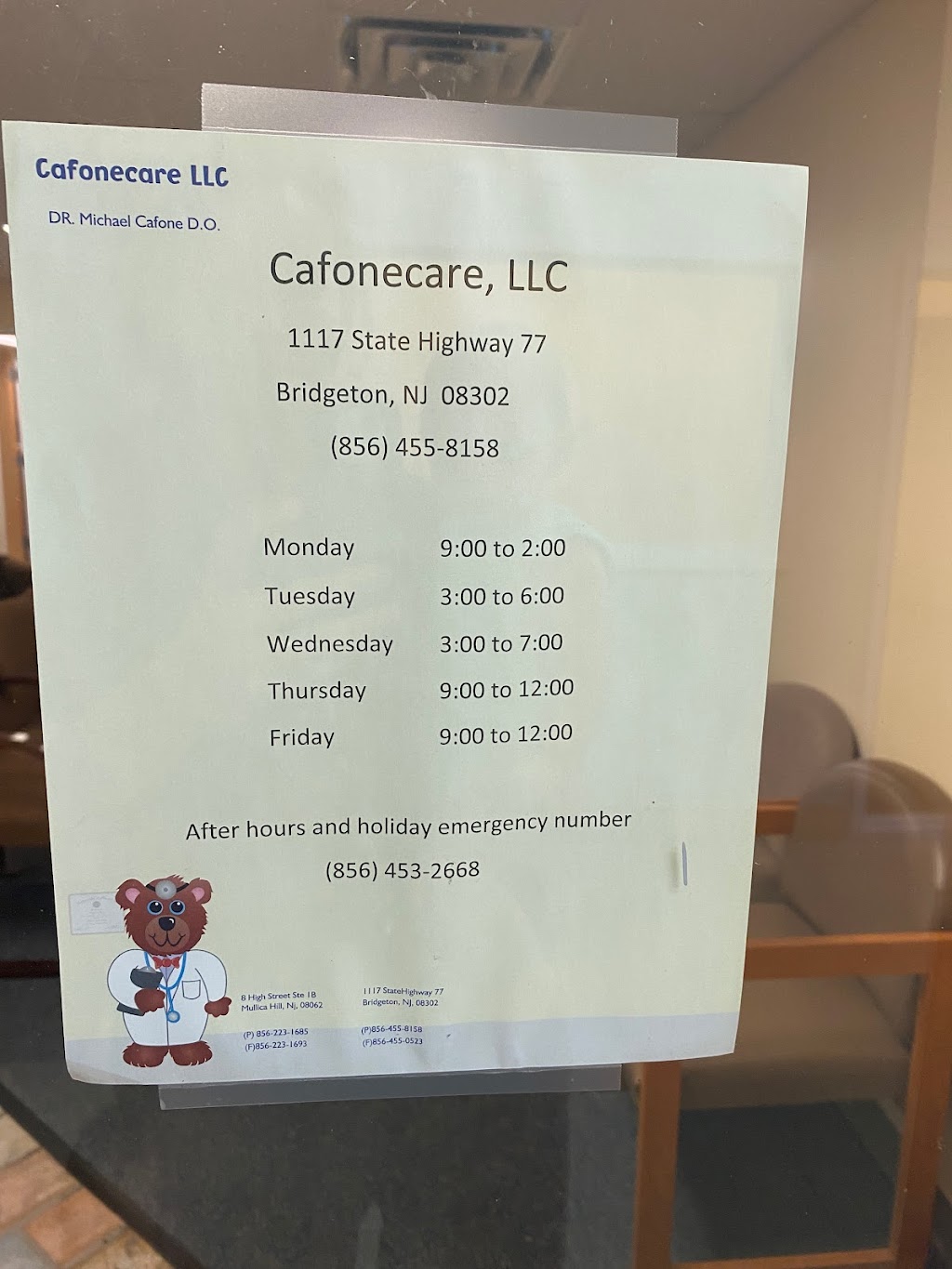 Cafonecare Pediatrics | 1117 NJ-77, Bridgeton, NJ 08302 | Phone: (856) 455-7337
