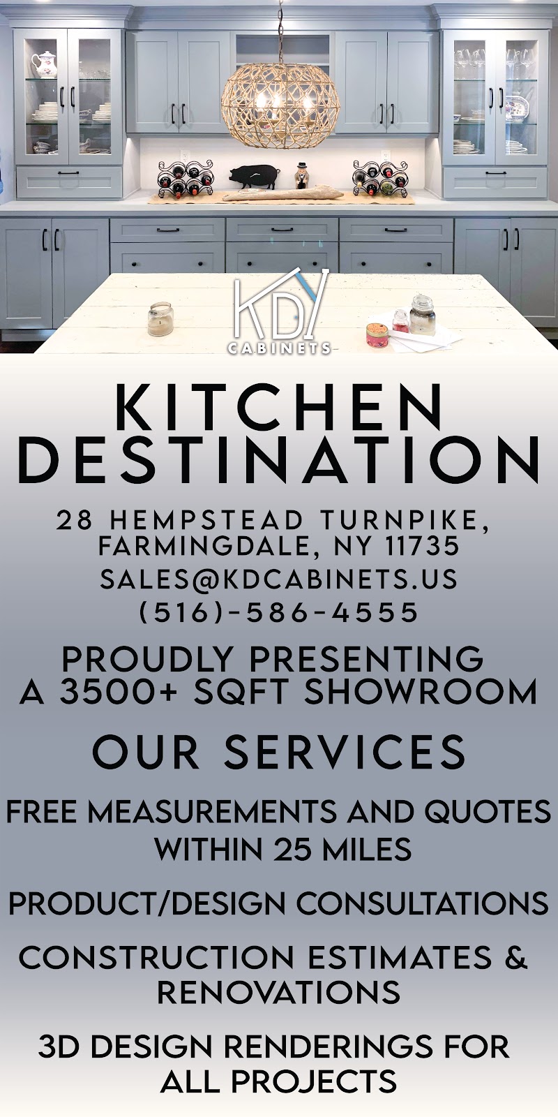 Kitchen Destination Inc. | 28 Hempstead Tpke UNIT B, Farmingdale, NY 11735 | Phone: (516) 586-4555