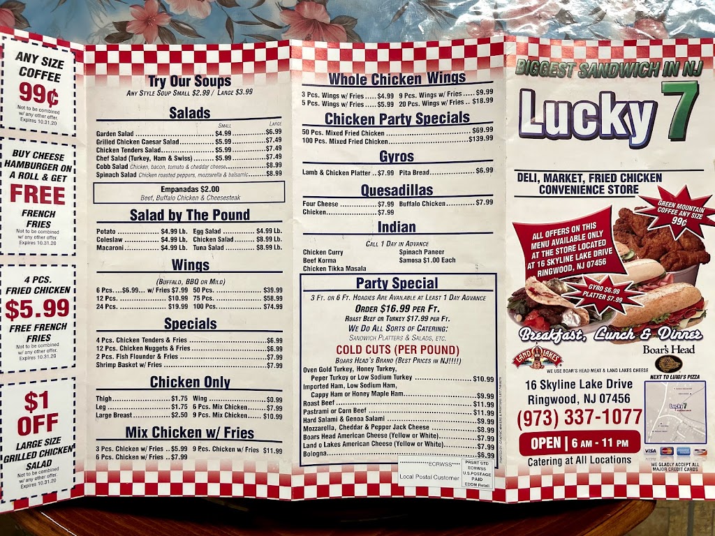 Lucky 7 Deli & Convenience store | 16 Skyline Lakes Dr #16, Ringwood, NJ 07456 | Phone: (973) 337-1077