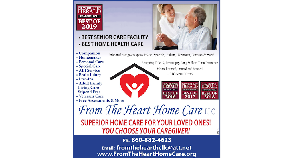 From The Heart Home Care LLC | 300 New Britain Rd #1b, Berlin, CT 06037 | Phone: (860) 882-4623