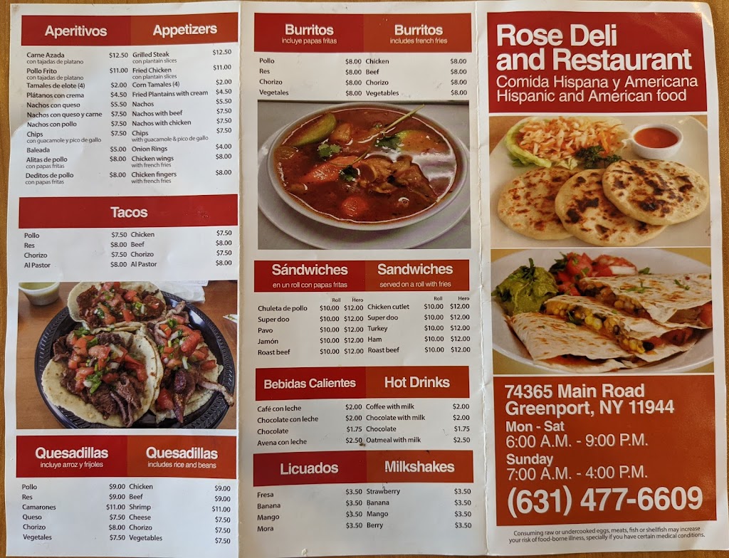 Rose Deli & Restaurant | 74365 Main Rd, Greenport, NY 11944 | Phone: (631) 477-6609