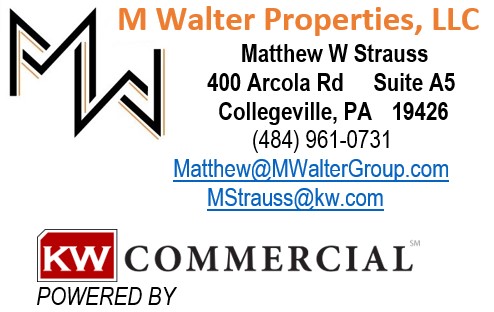M Walter Properties - KW Commercial | 400 Arcola Rd, Collegeville, PA 19426 | Phone: (484) 961-0731