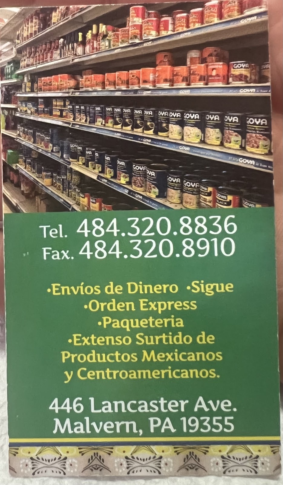 El Tio Hispanic Store | 446 Lancaster Ave, Malvern, PA 19355 | Phone: (484) 320-8836