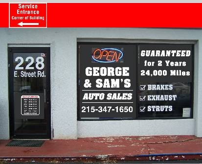 George And Sams Auto Sales | 228 E Street Rd, Warminster, PA 18974 | Phone: (215) 485-1176
