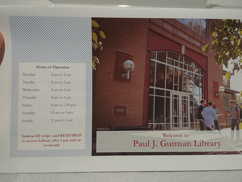Paul J. Gutman Library | 4201 Henry Ave, Philadelphia, PA 19144 | Phone: (215) 951-2840