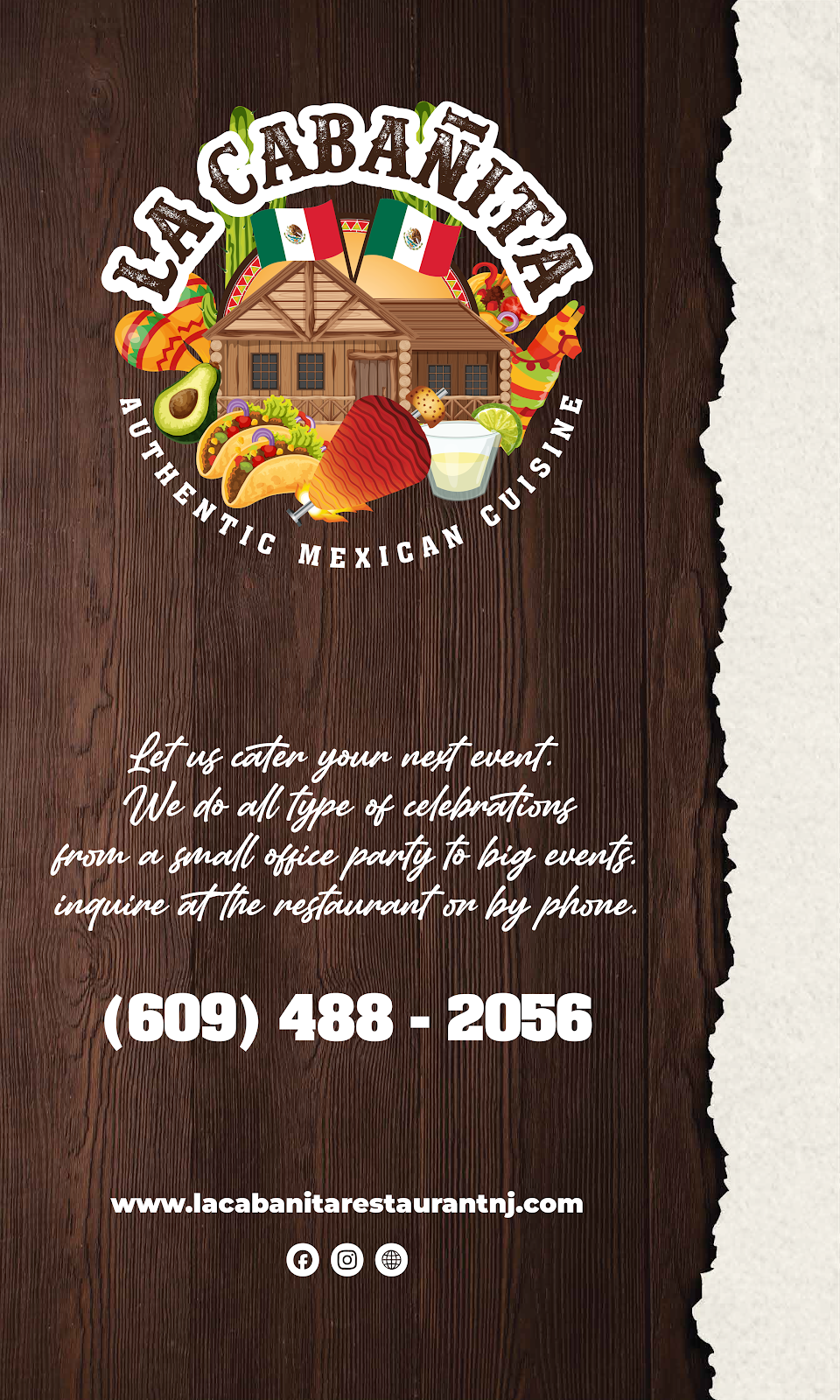 La Cabañita Mexican Restaurant | 621 E Bay Ave, Manahawkin, NJ 08050 | Phone: (609) 488-2056