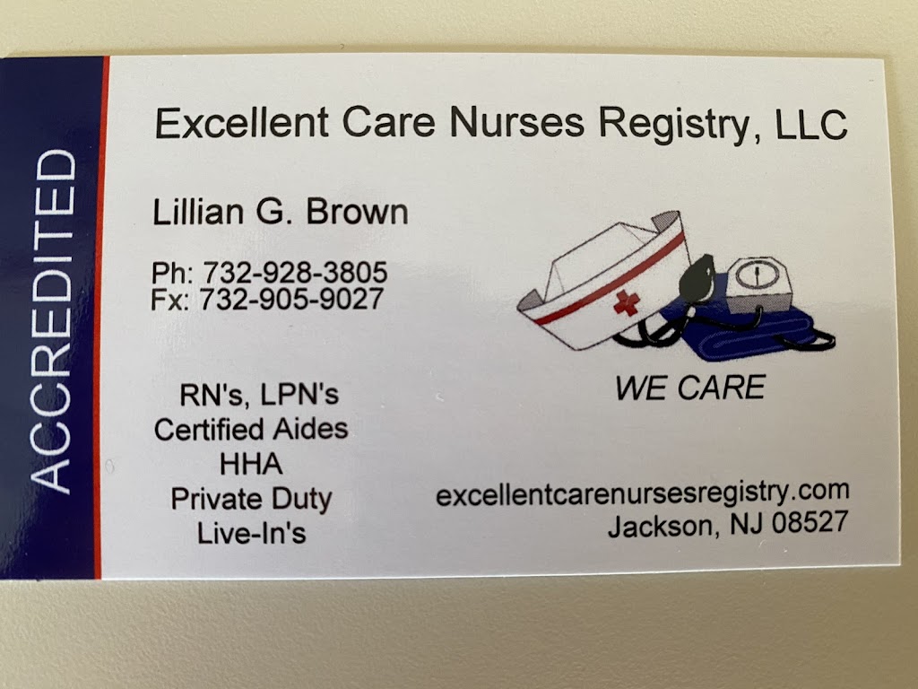 Excellent Care Nurses Registry | 4 Pointe Cir, Jackson Township, NJ 08527 | Phone: (732) 928-3805