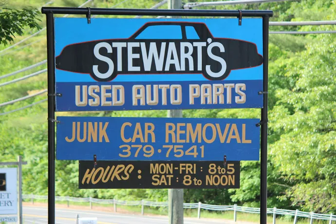 Stewarts Used Auto Parts, Inc. | 109 New Hartford Rd, Pleasant Valley, CT 06063 | Phone: (860) 379-7541